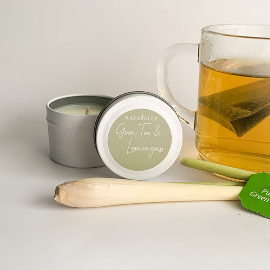 Green Tea and Lemongrass Travel Candle