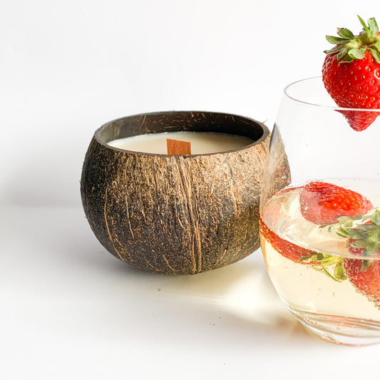 Coconut Bowl - Champagne and Strawberries