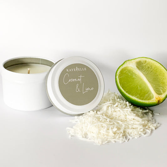 Coconut and Lime Travel Candle