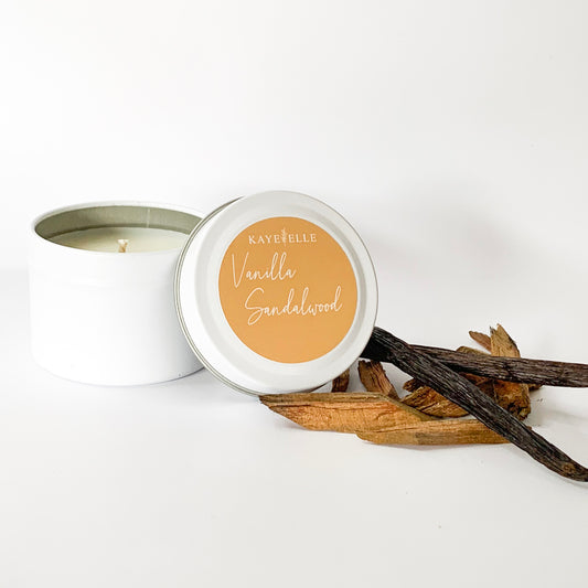 Vanilla Sandalwood Travel Candle