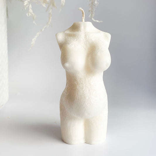 Pregnant Woman Sculpture Candle