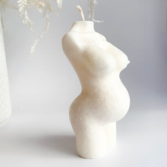 Pregnant Woman Sculpture Candle