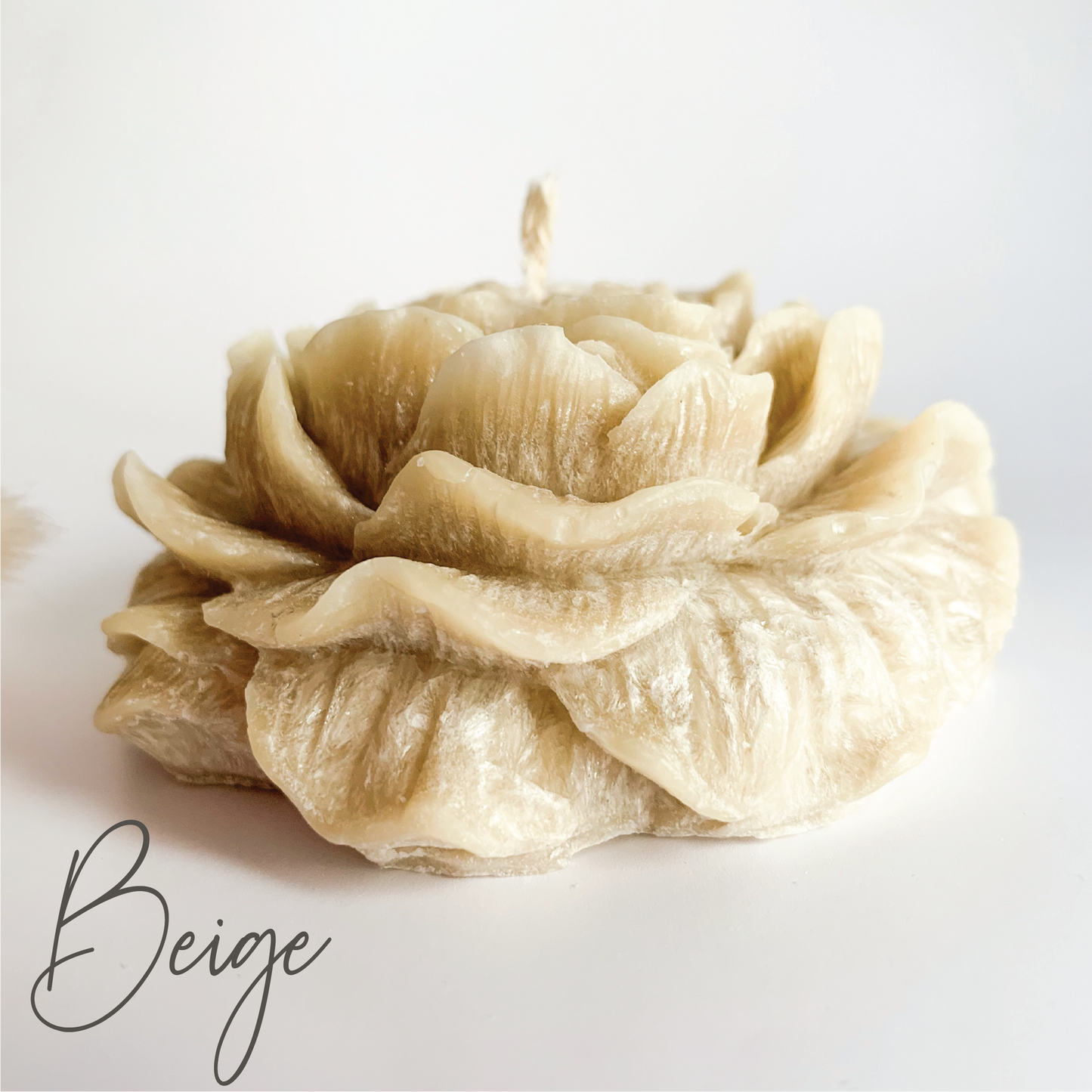 Peony Sculpture Candle