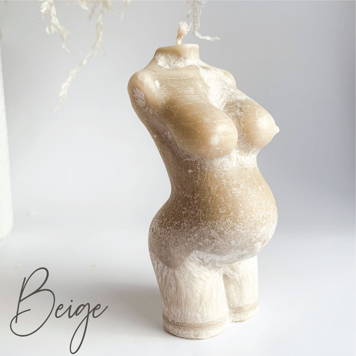 Pregnant Woman Sculpture Candle