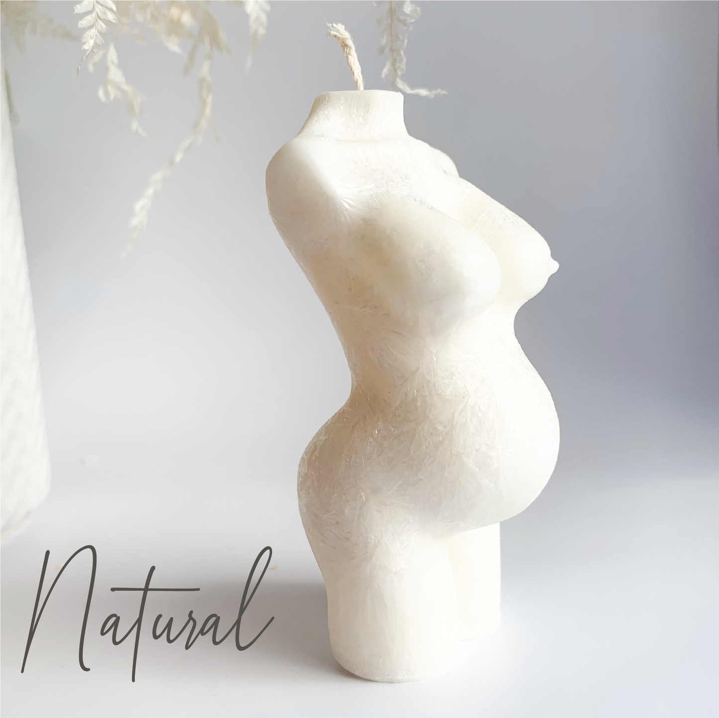 Pregnant Woman Sculpture Candle