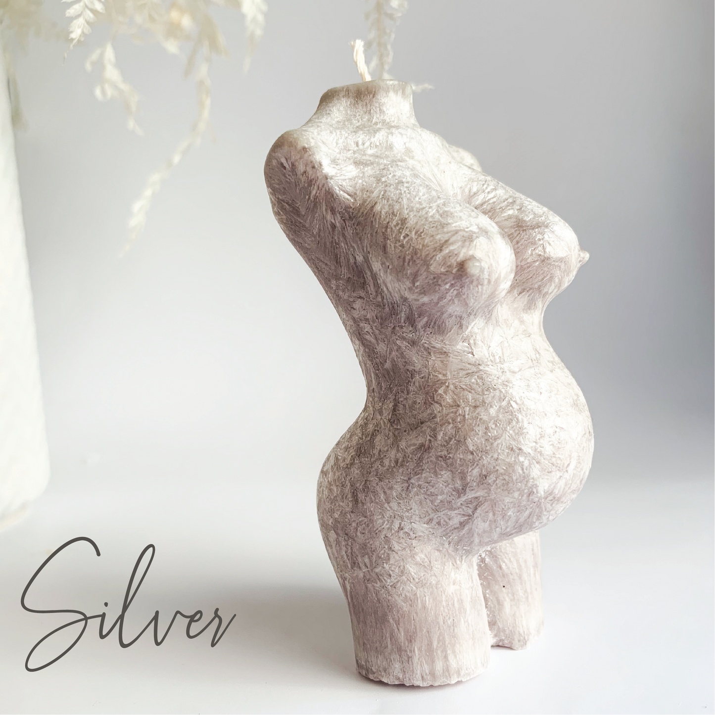 Pregnant Woman Sculpture Candle