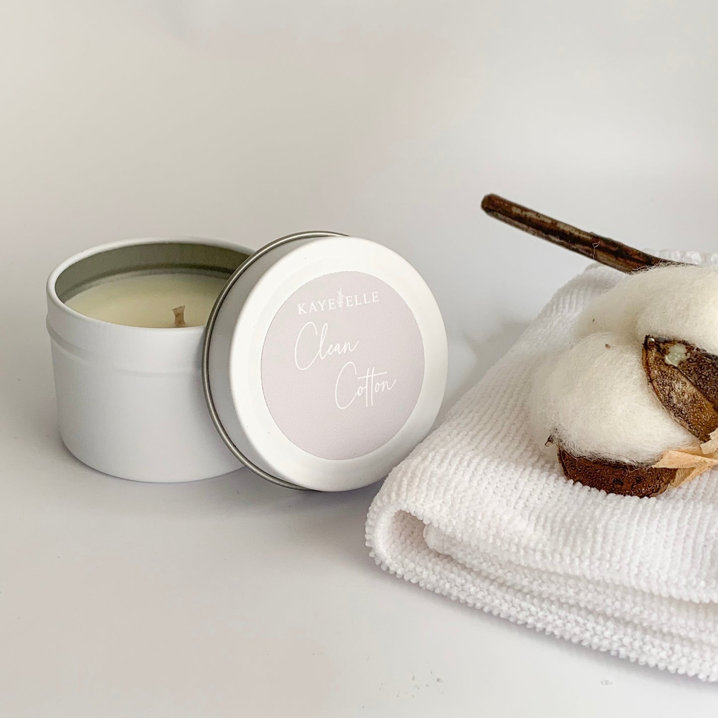 Clean Cotton Travel Candle