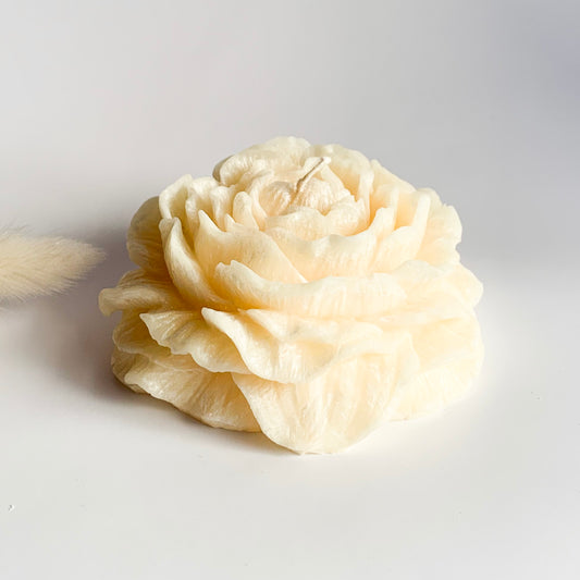 Peony Sculpture Candle